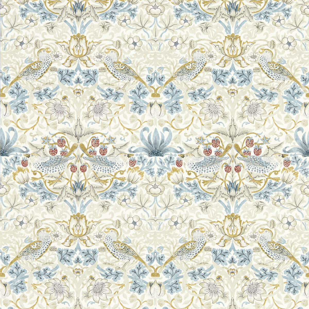 Clarke And Clarke Strawberry Thief Linen Wp Wallpaper