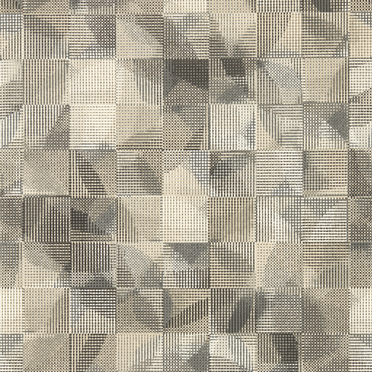 Clarke And Clarke Impatto Charcoal/Linen Wp Wallpaper