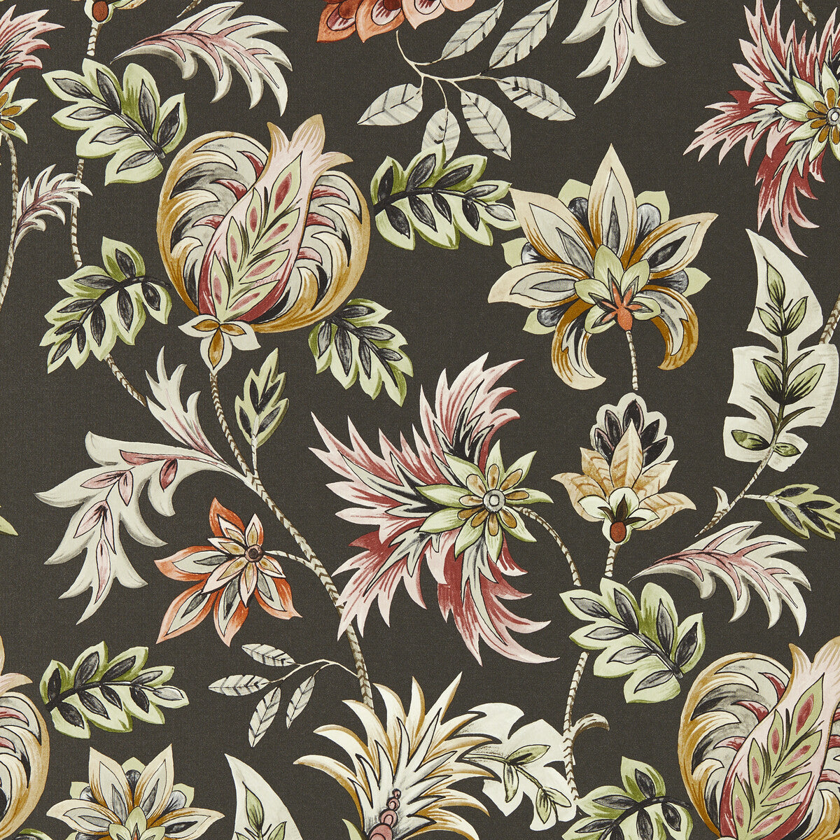 Clarke And Clarke Sizergh Charcoal Wp Wallpaper