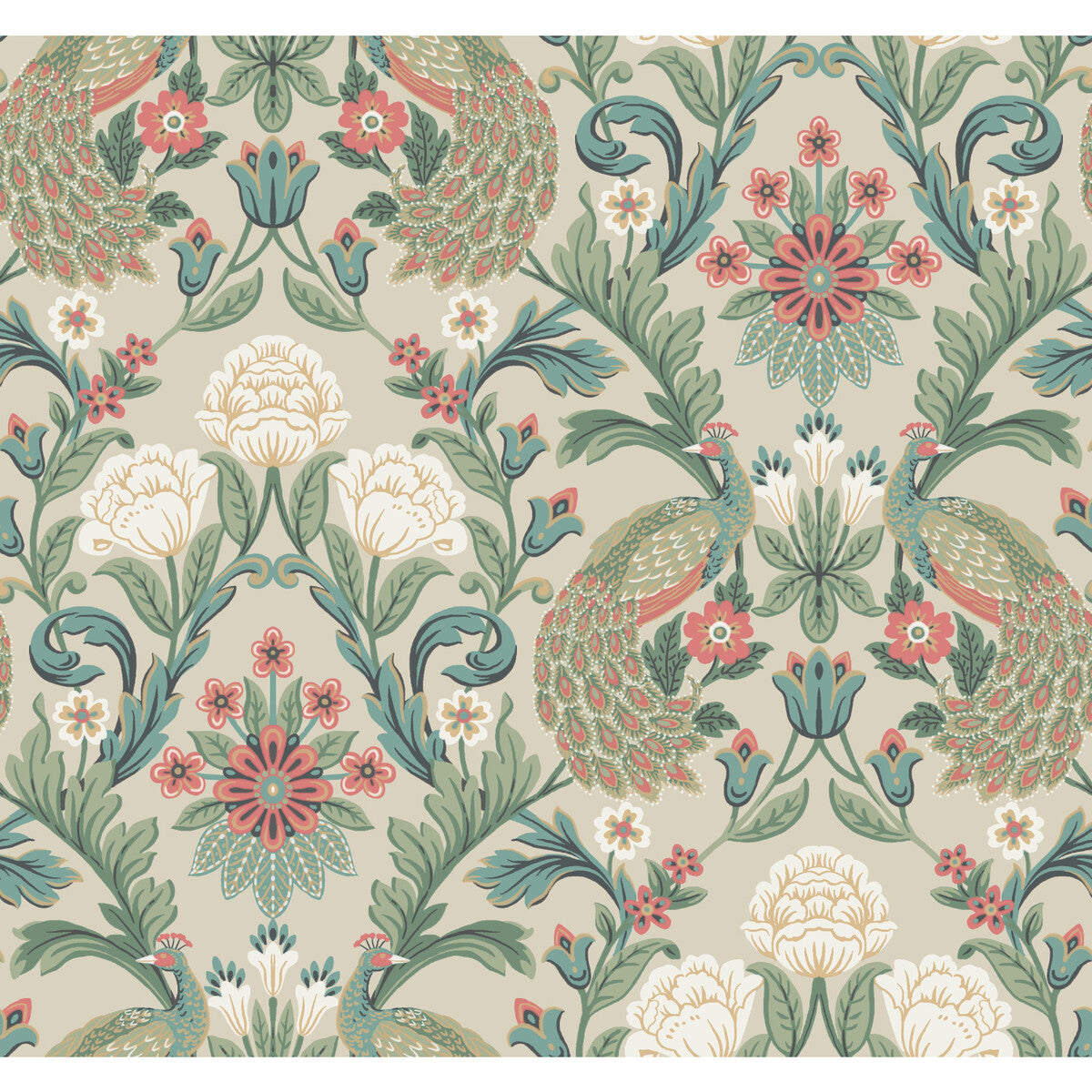 Ronald Redding Arts & Crafts x Kravet Design W3923-512 Wallpaper