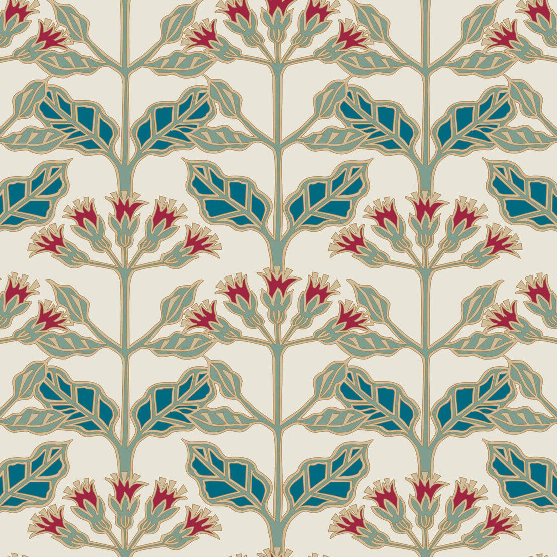 Ronald Redding Arts & Crafts x Kravet Design W3924-319 Wallpaper