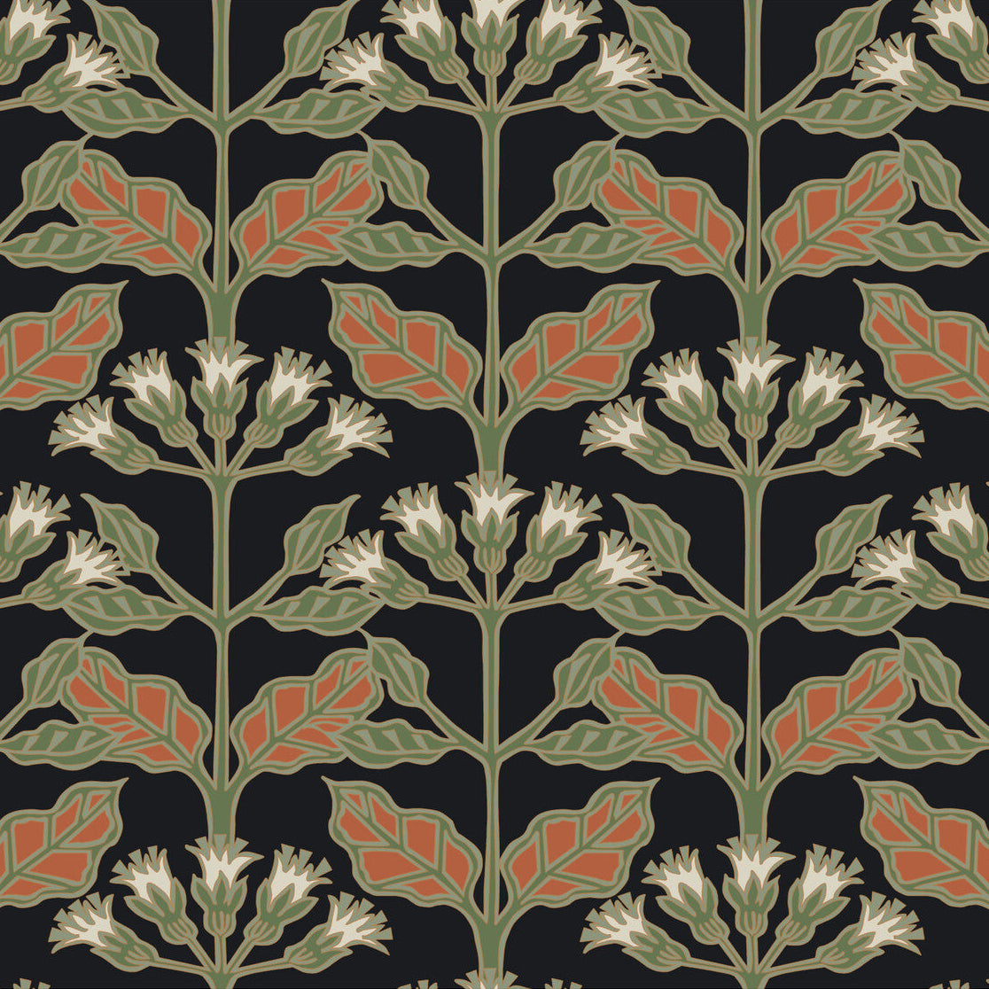 Ronald Redding Arts & Crafts x Kravet Design W3924-812 Wallpaper
