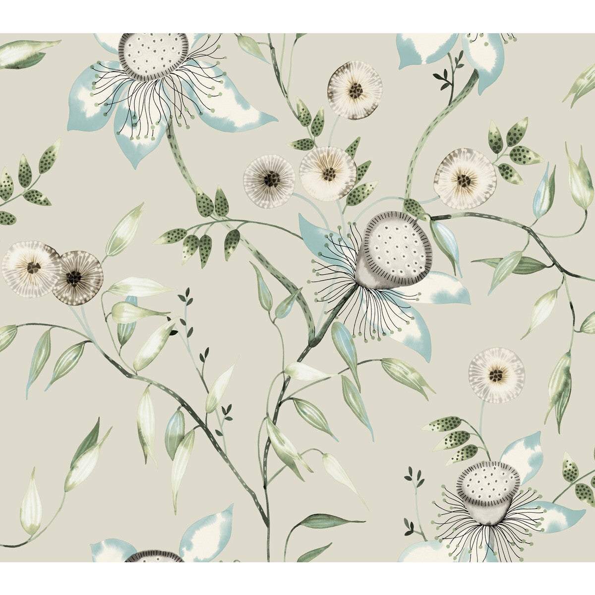 Blooms Second Edition Resource Library x Kravet Design W4140-15 Wallpaper