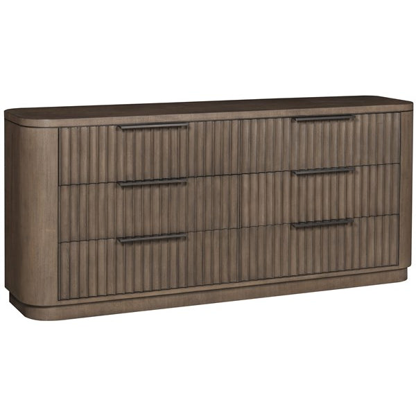Vanguard Furniture Grandhaven Flaxen Stone Fluted Front Dresser