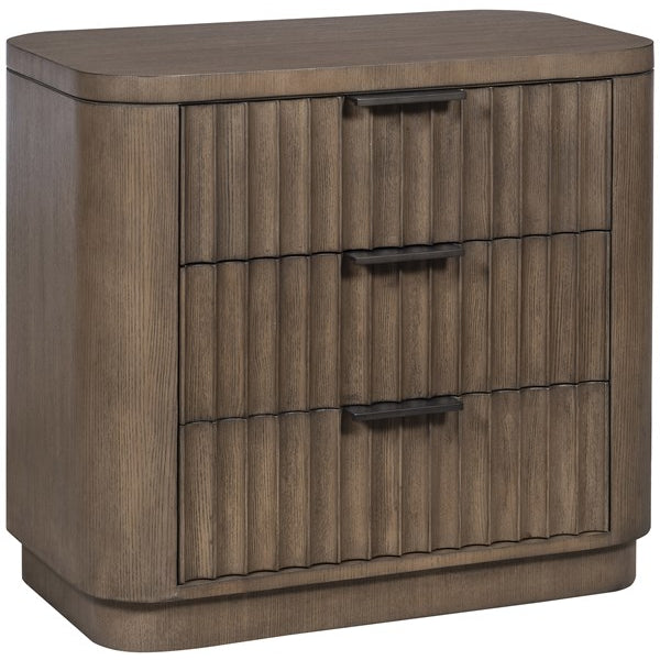 Vanguard Furniture Grandhaven Flaxen Stone Fluted Front Nightstand