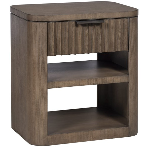 Vanguard Furniture Grandhaven Flaxen Stone Fluted Front Nightstand
