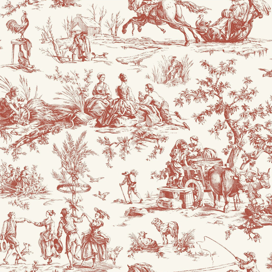 Toiles Resource Library x Kravet Design W4237-9 Wallpaper