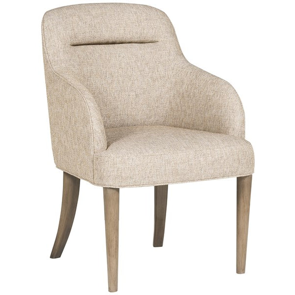 Vanguard Furniture Grandhaven Karmel Sandstone Fabric/Flaxen Stone Dining Arm Chair