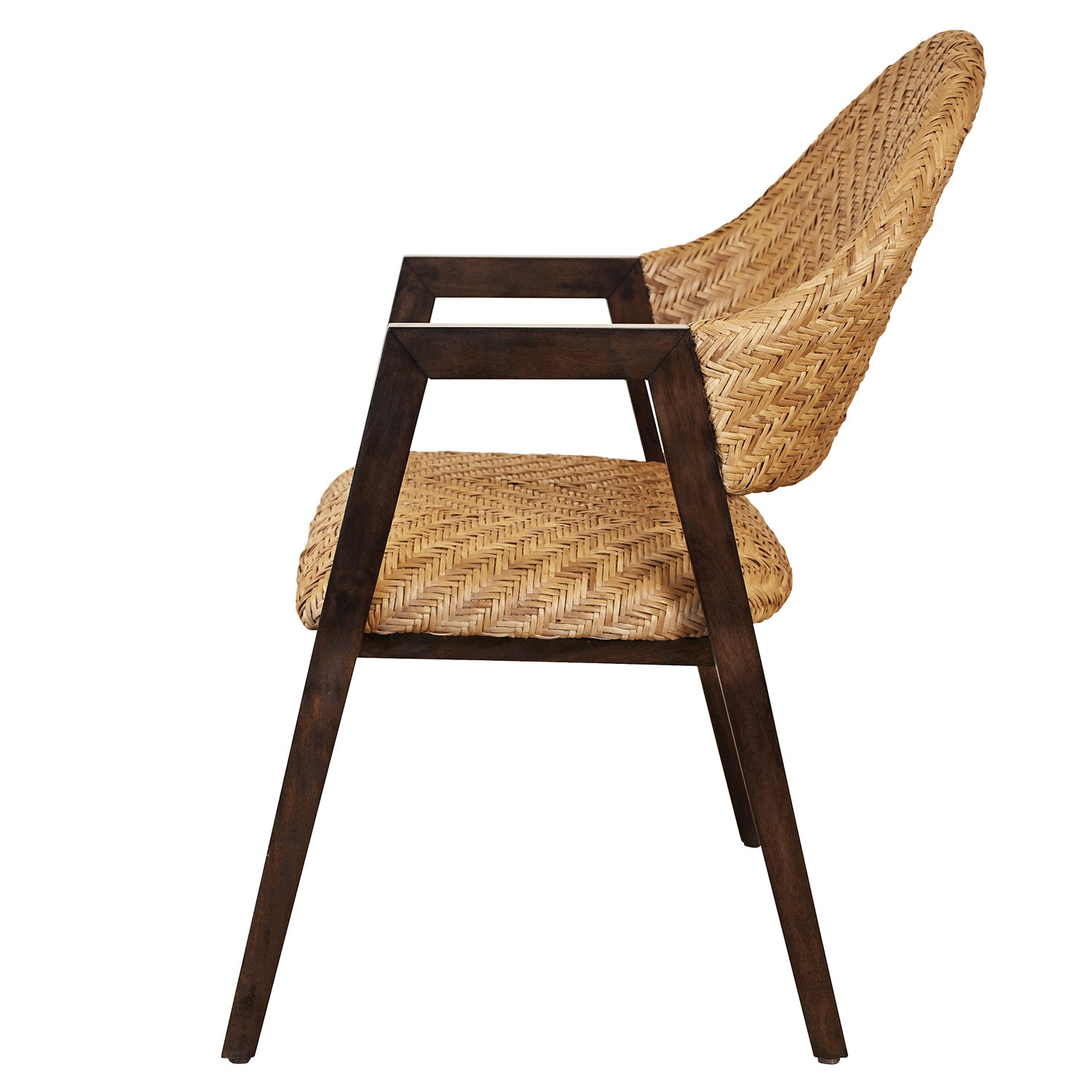 Worlds Away Walter Rattan Dining Chair