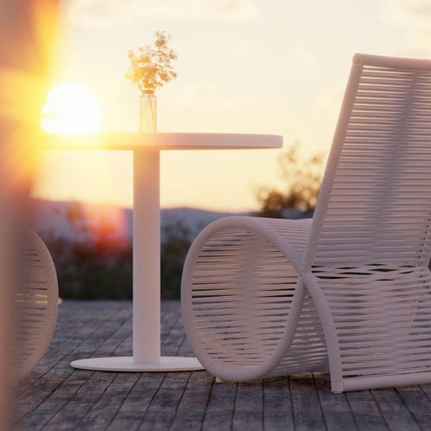 Azzuro Living Wave Dining Chair Set of 2