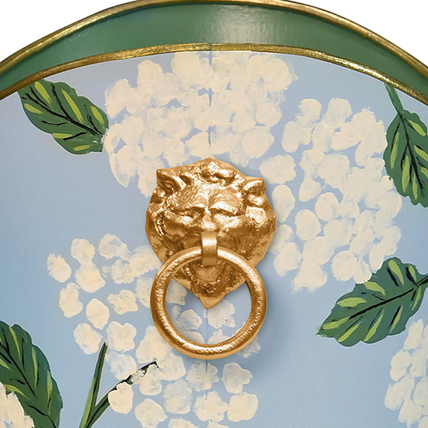 Worlds Away Small Wastebasket