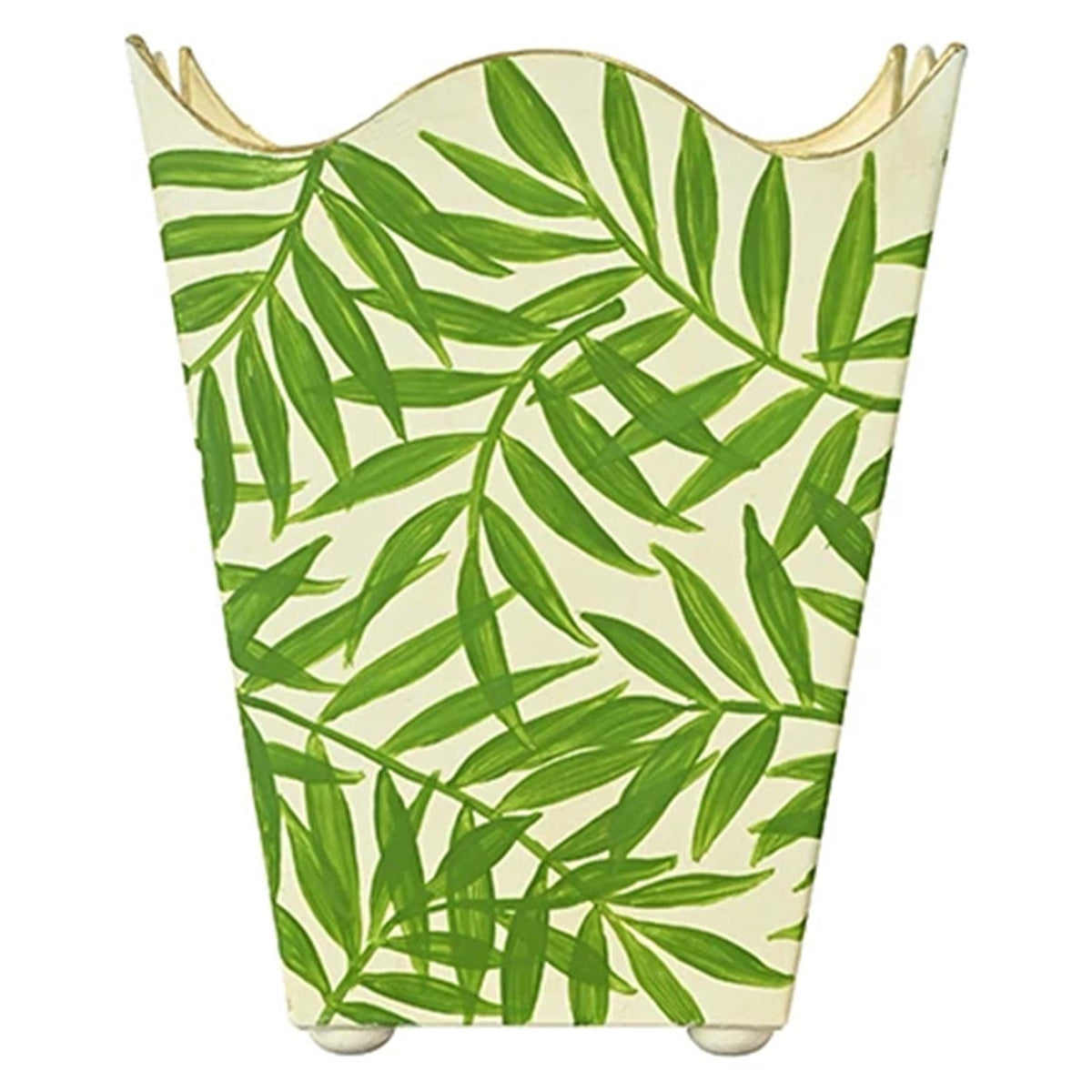 Worlds Away Wave Waste Basket