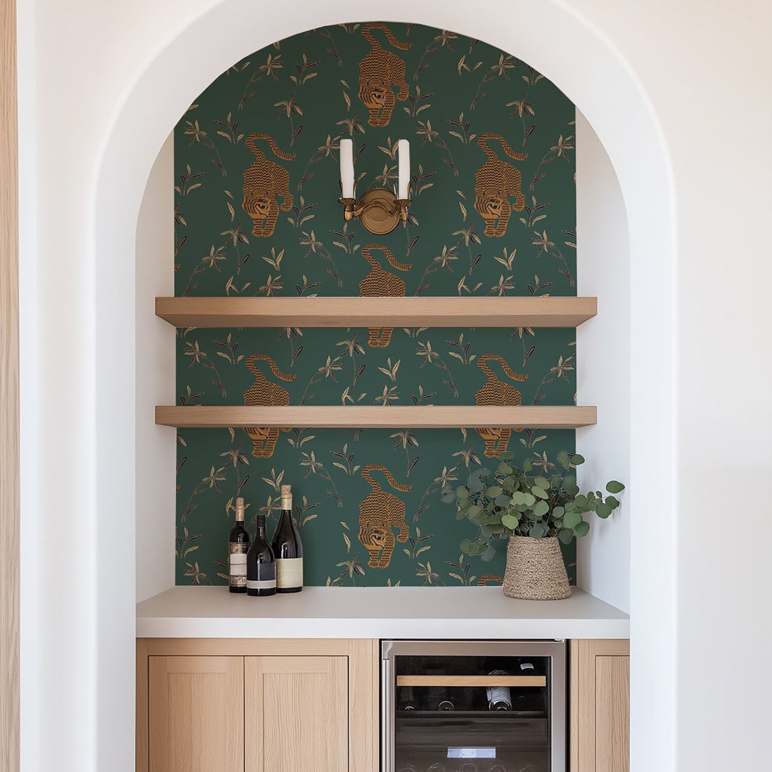 Mitchell Black Stalking Tiger Wallpaper