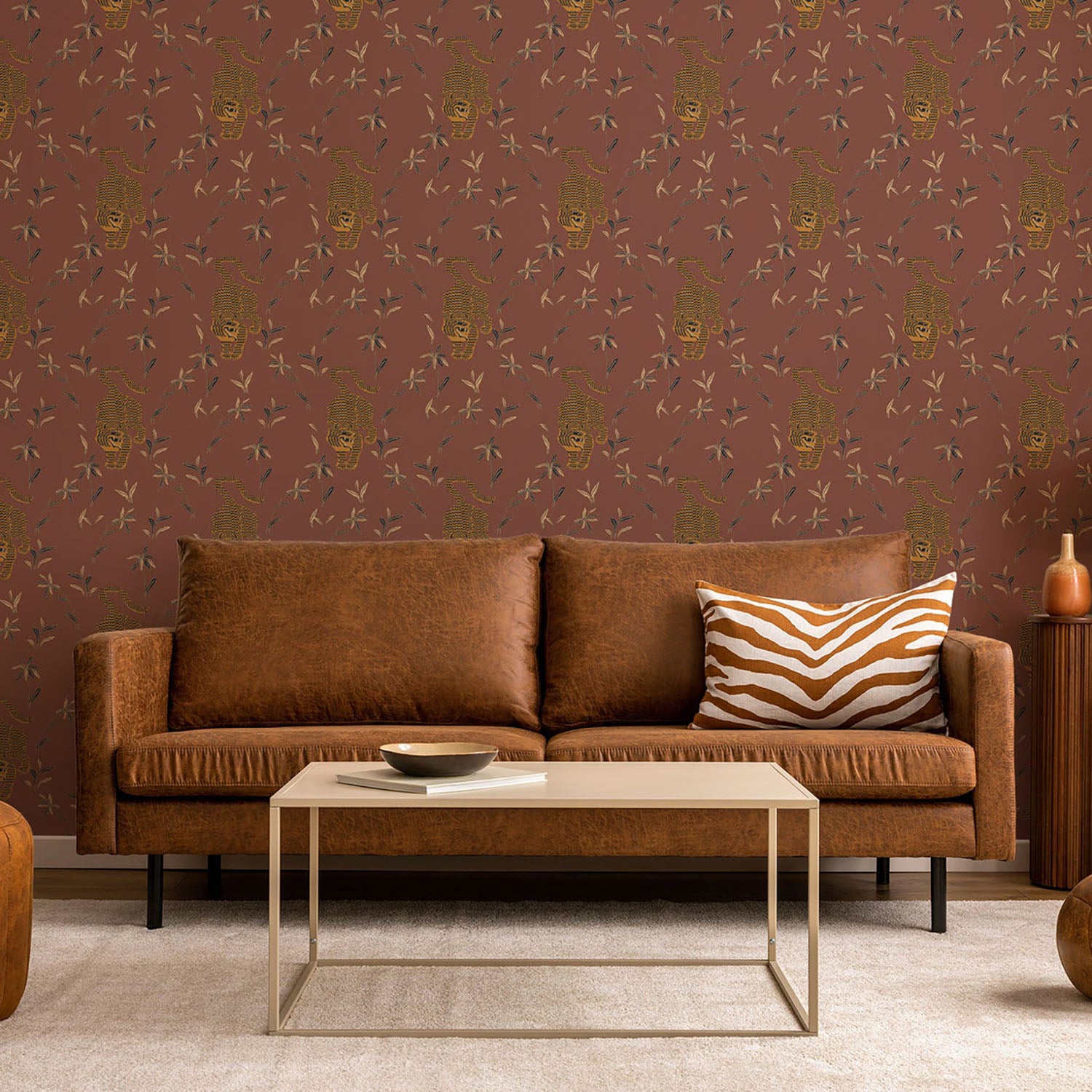 Mitchell Black Stalking Tiger Wallpaper