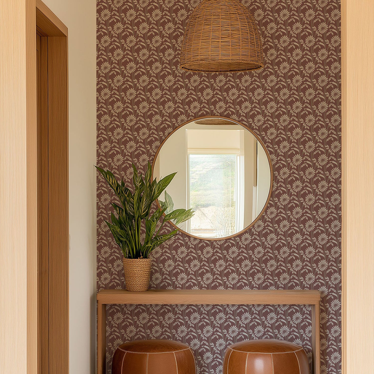 Mitchell Black Woodland Bloom Wallpaper