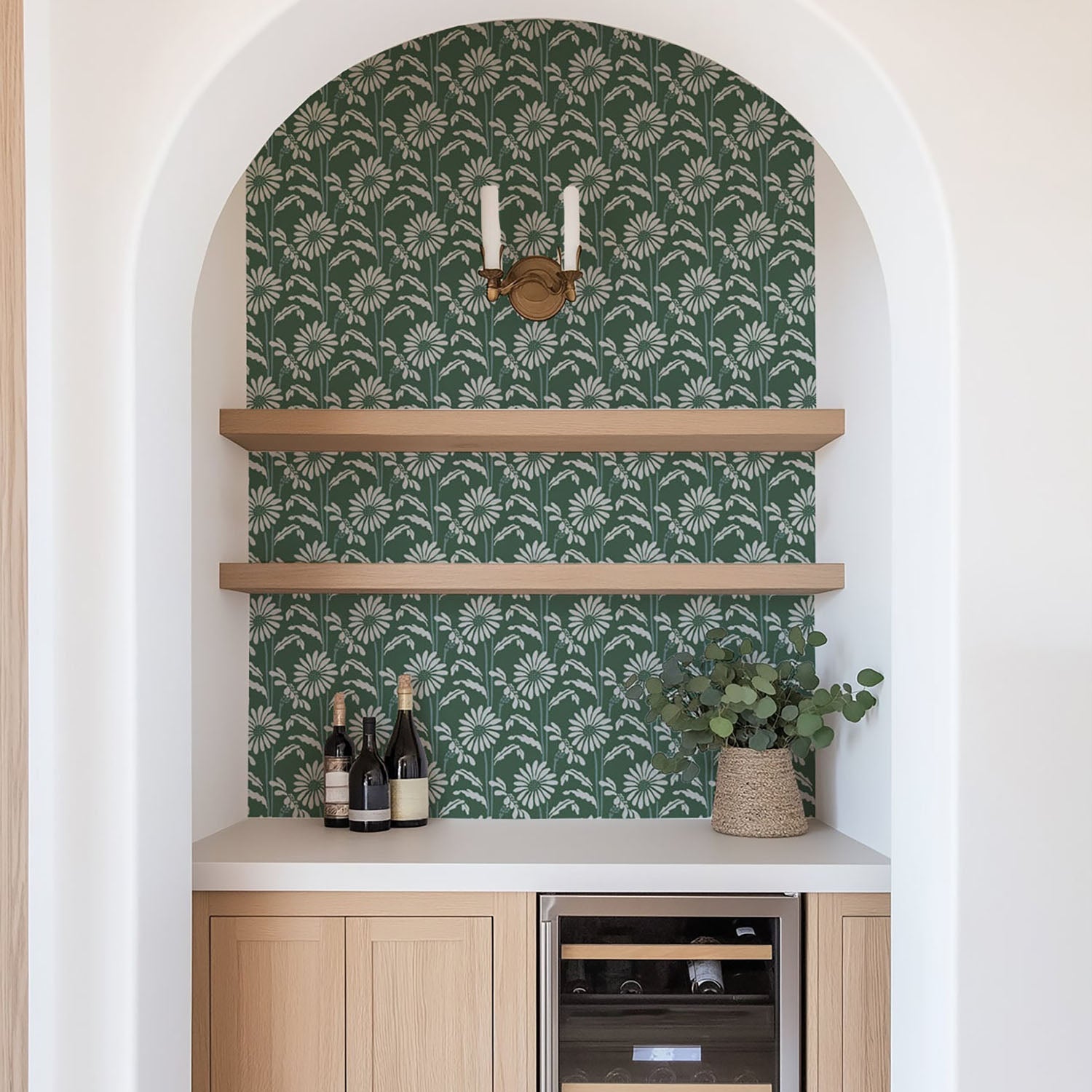 Mitchell Black Woodland Bloom Wallpaper