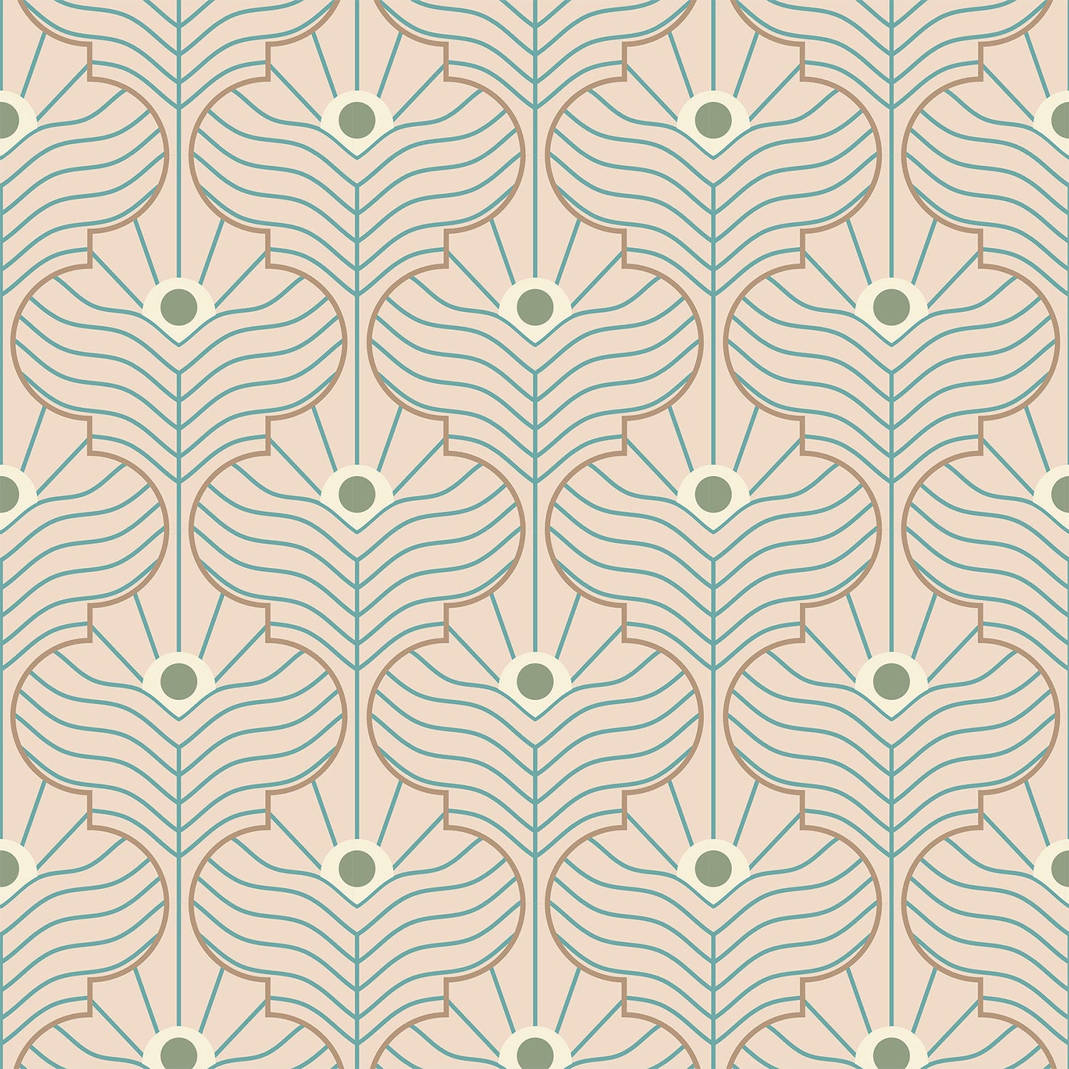 Mitchell Black Moroccan Peacock Wallpaper
