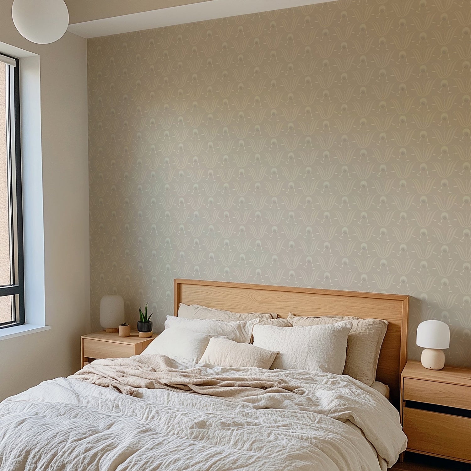 Mitchell Black Spring Bloom Wallpaper