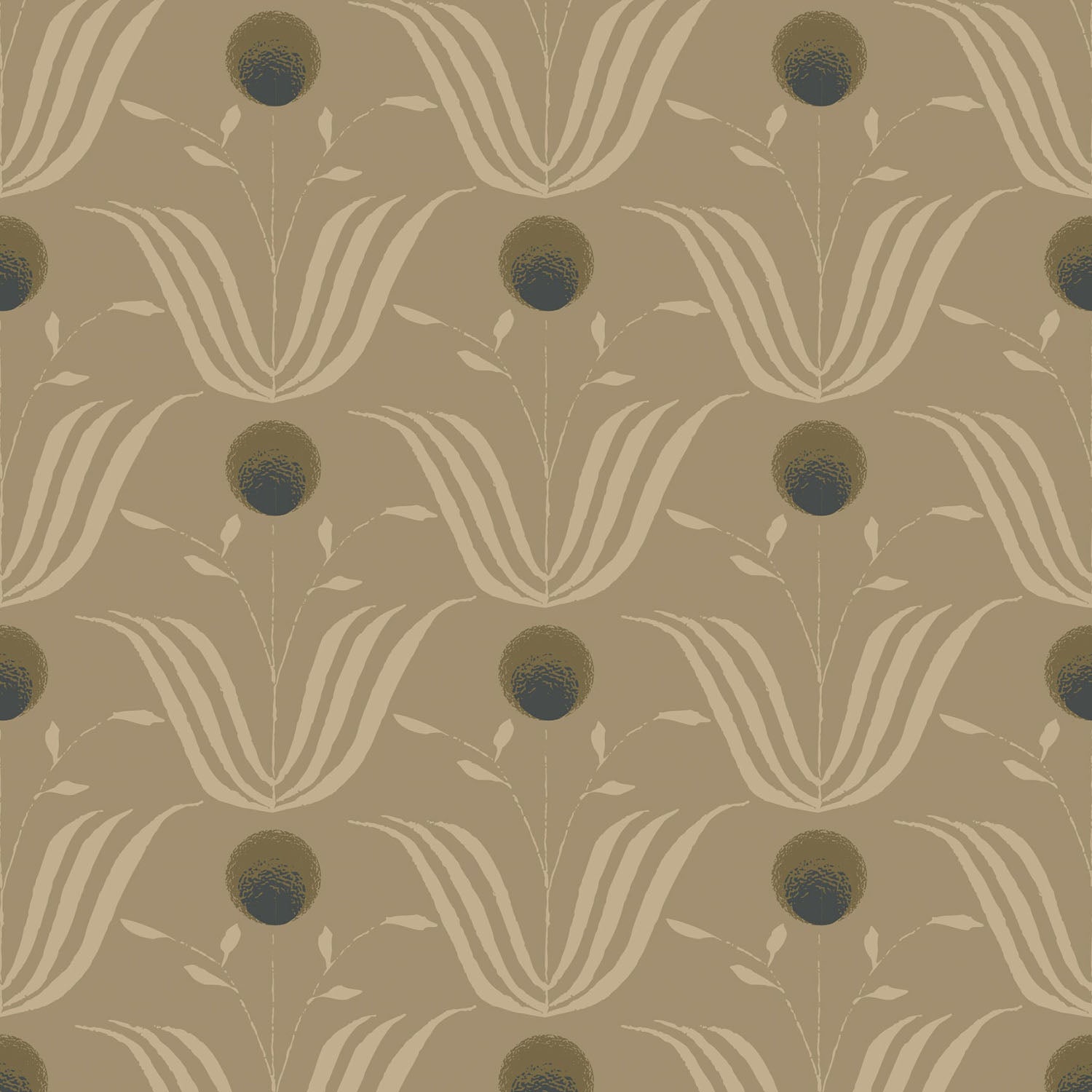 Mitchell Black Spring Bloom Wallpaper