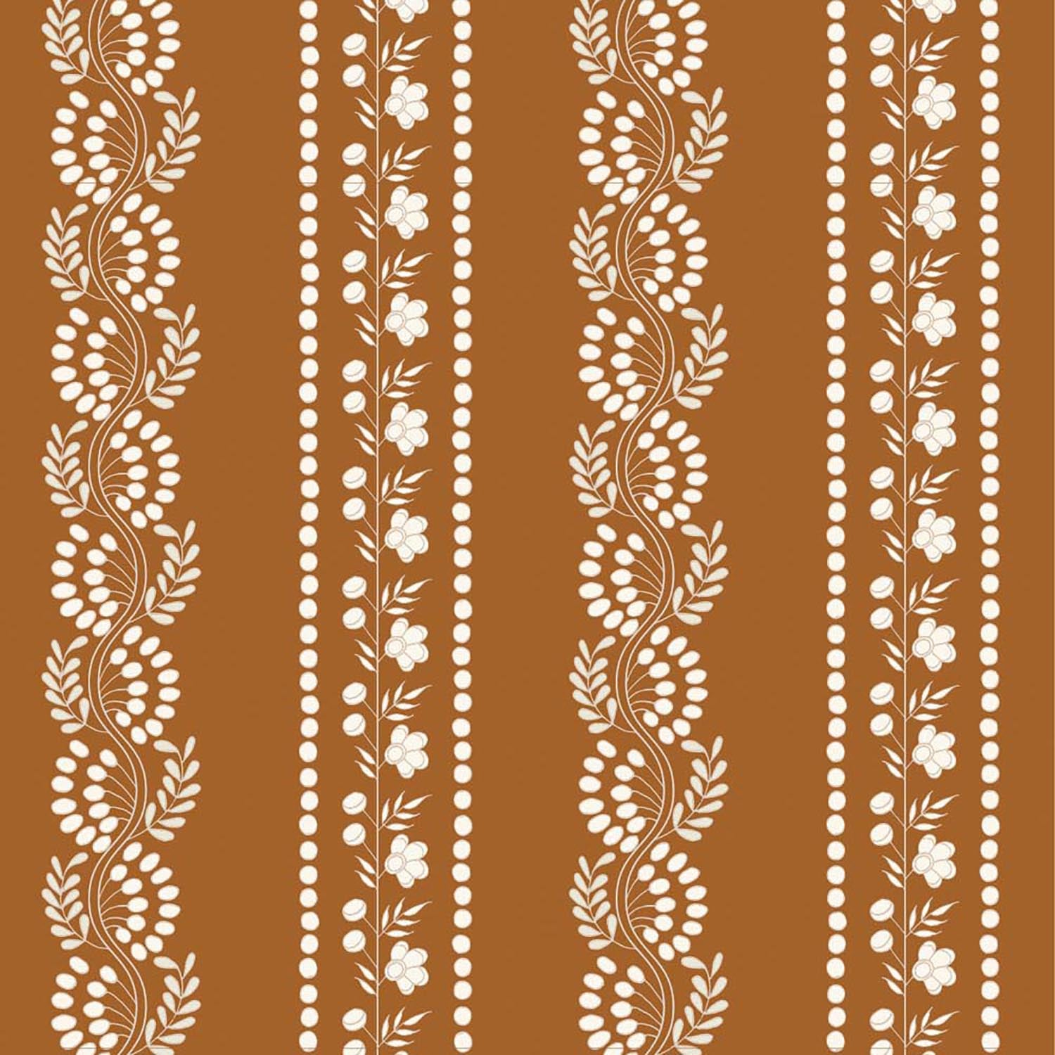 Mitchell Black Botanic Stripe Wallpaper