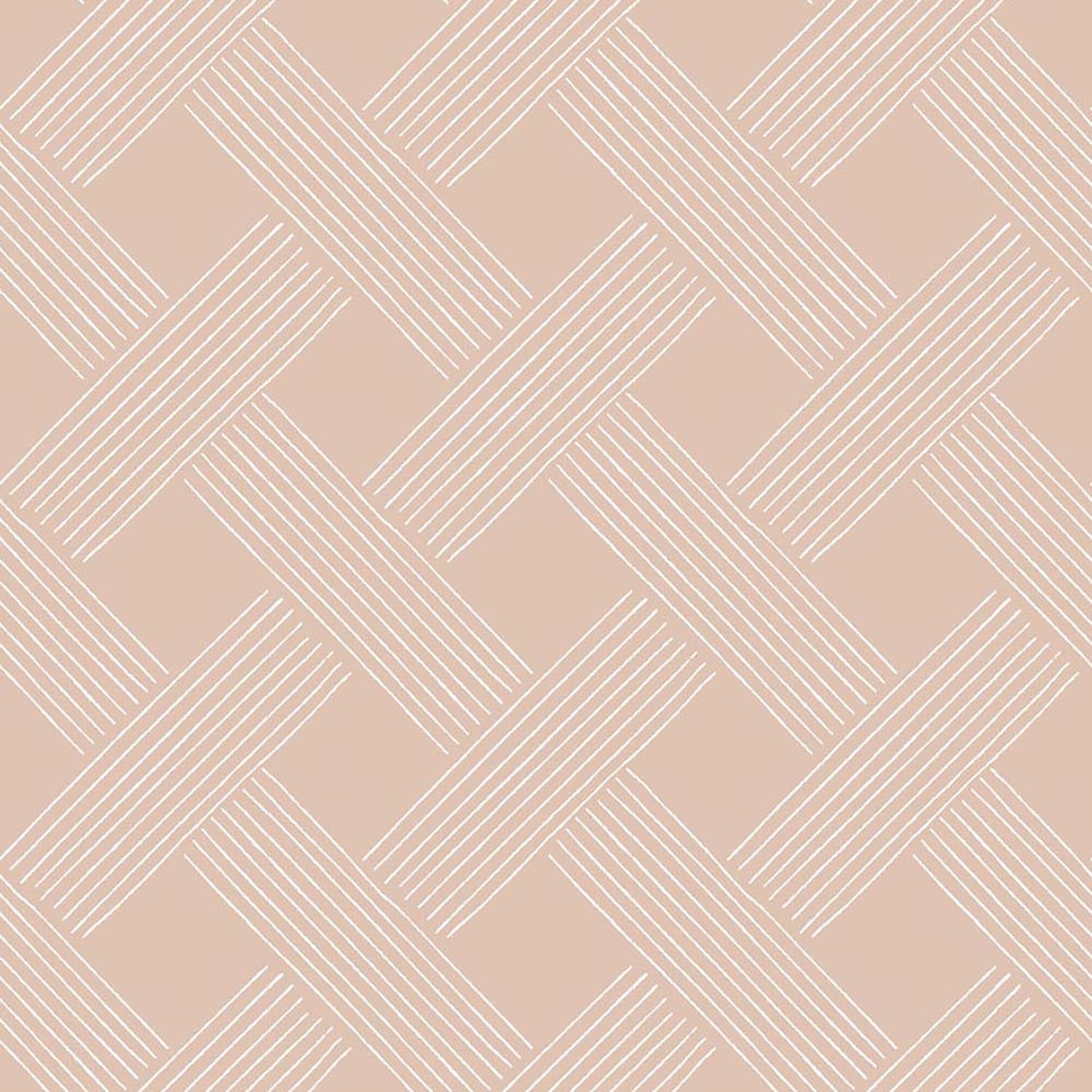 Mitchell Black Lattice Weave Wallpaper