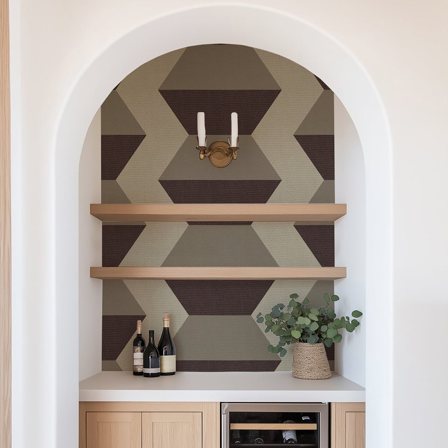 Mitchell Black Infinity Blocks Wallpaper