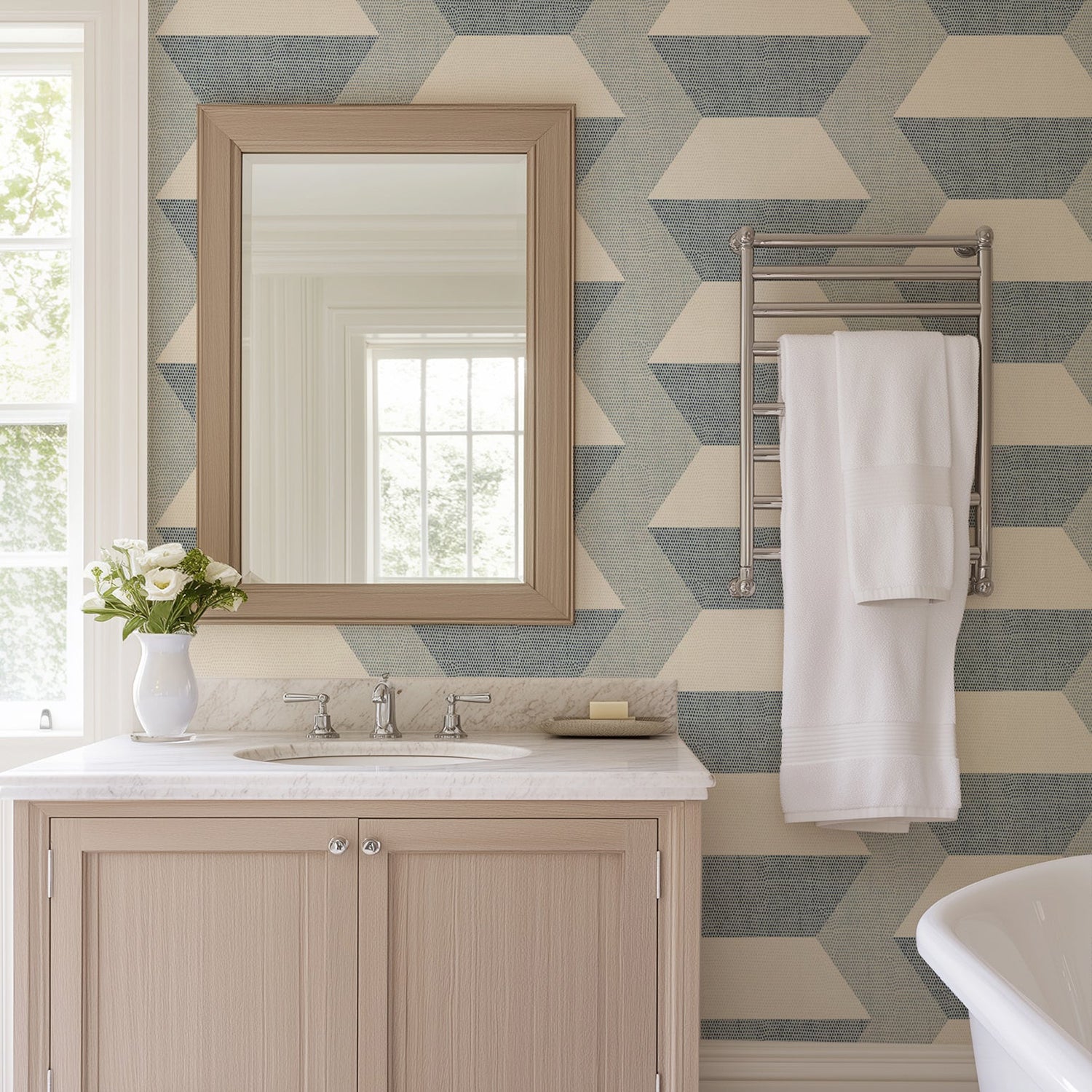 Mitchell Black Infinity Blocks Wallpaper