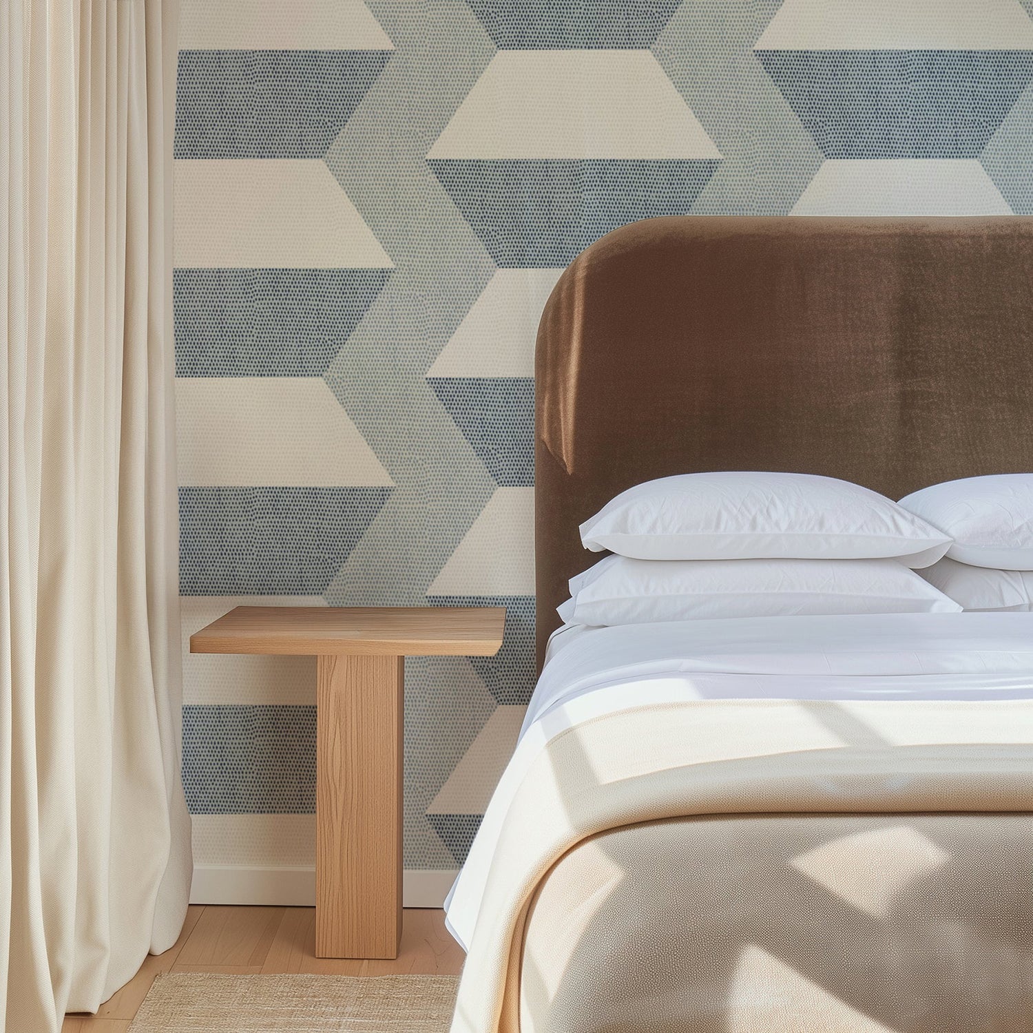 Mitchell Black Infinity Blocks Wallpaper