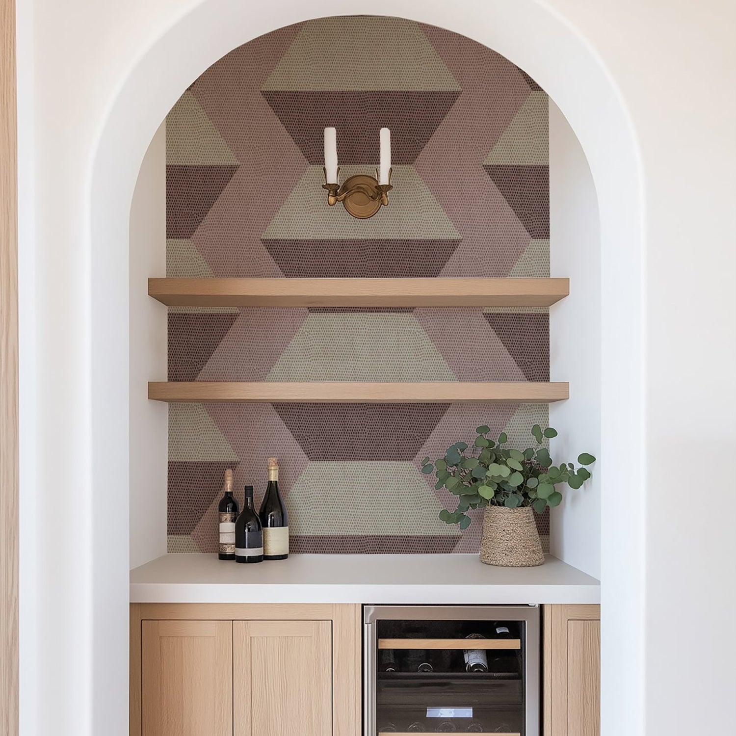 Mitchell Black Infinity Blocks Wallpaper