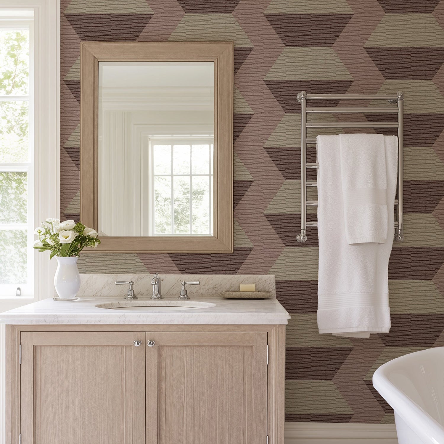 Mitchell Black Infinity Blocks Wallpaper