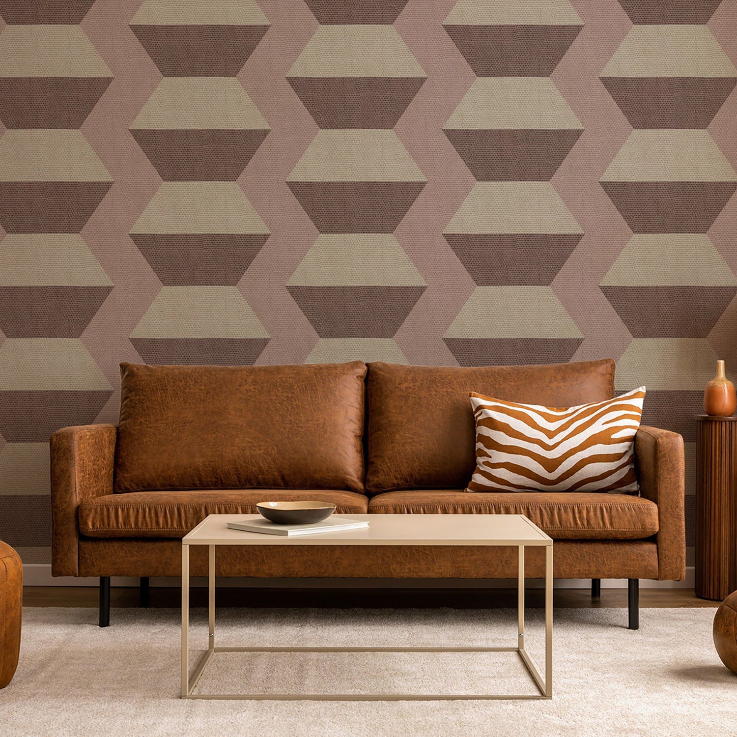 Mitchell Black Infinity Blocks Wallpaper