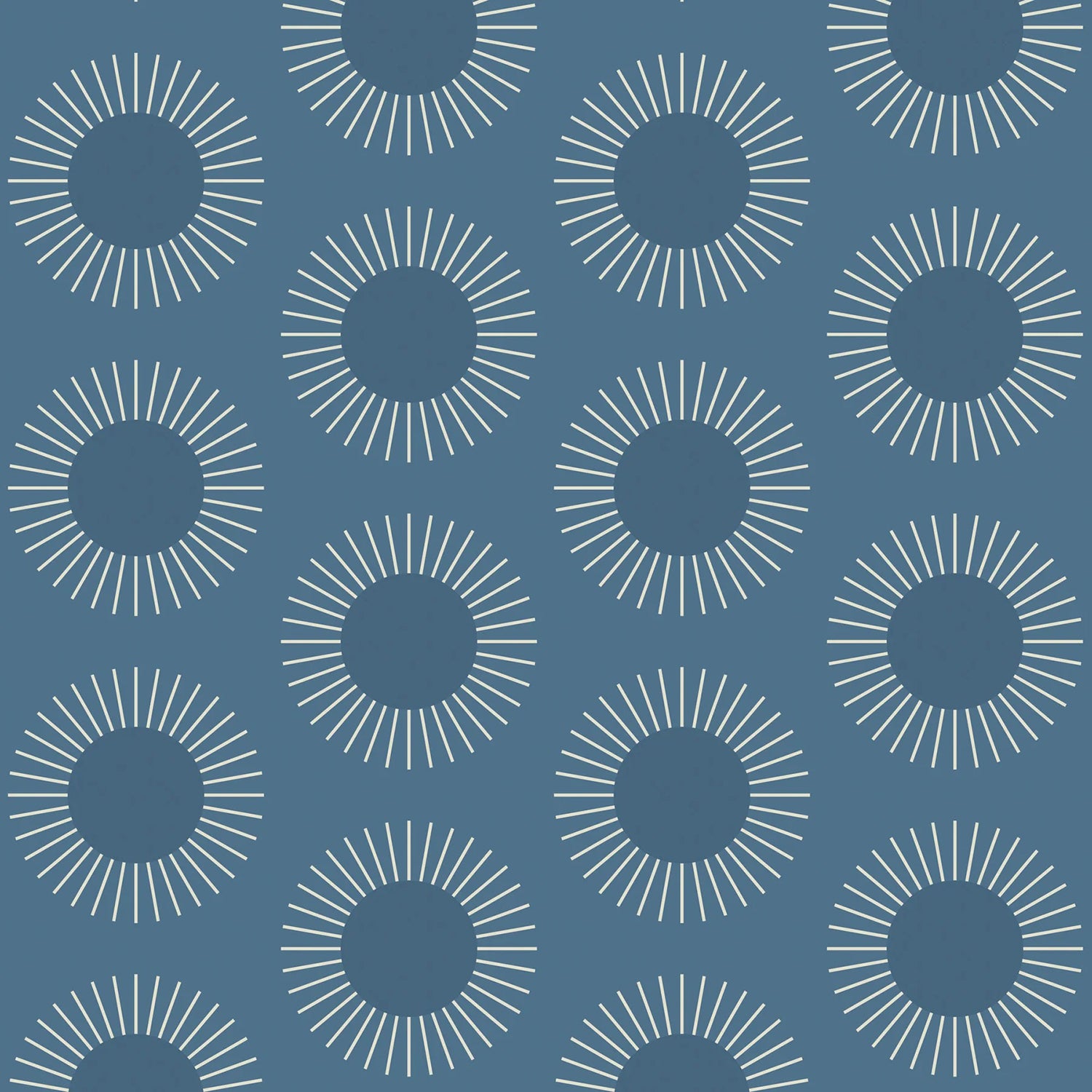 Mitchell Black Sunburst Wallpaper