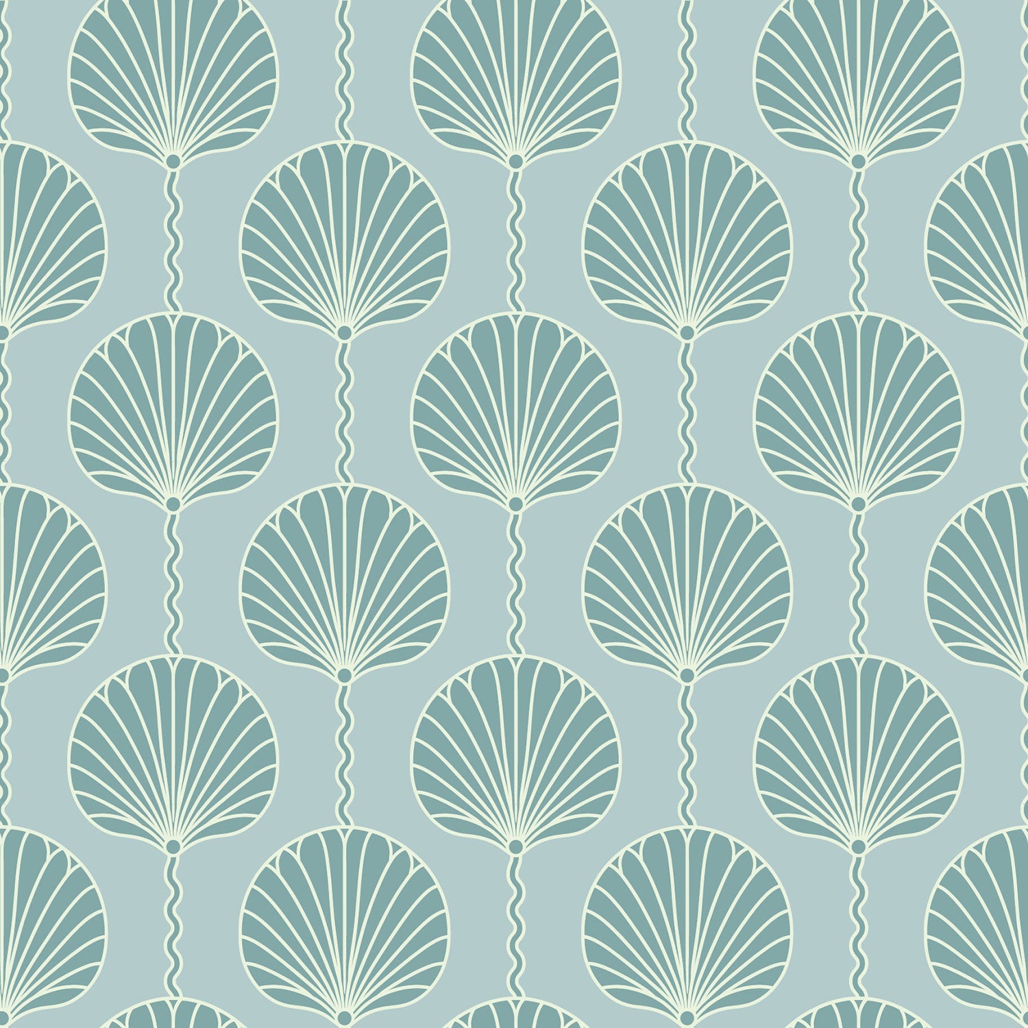 Mitchell Black Deco Lily Wallpaper
