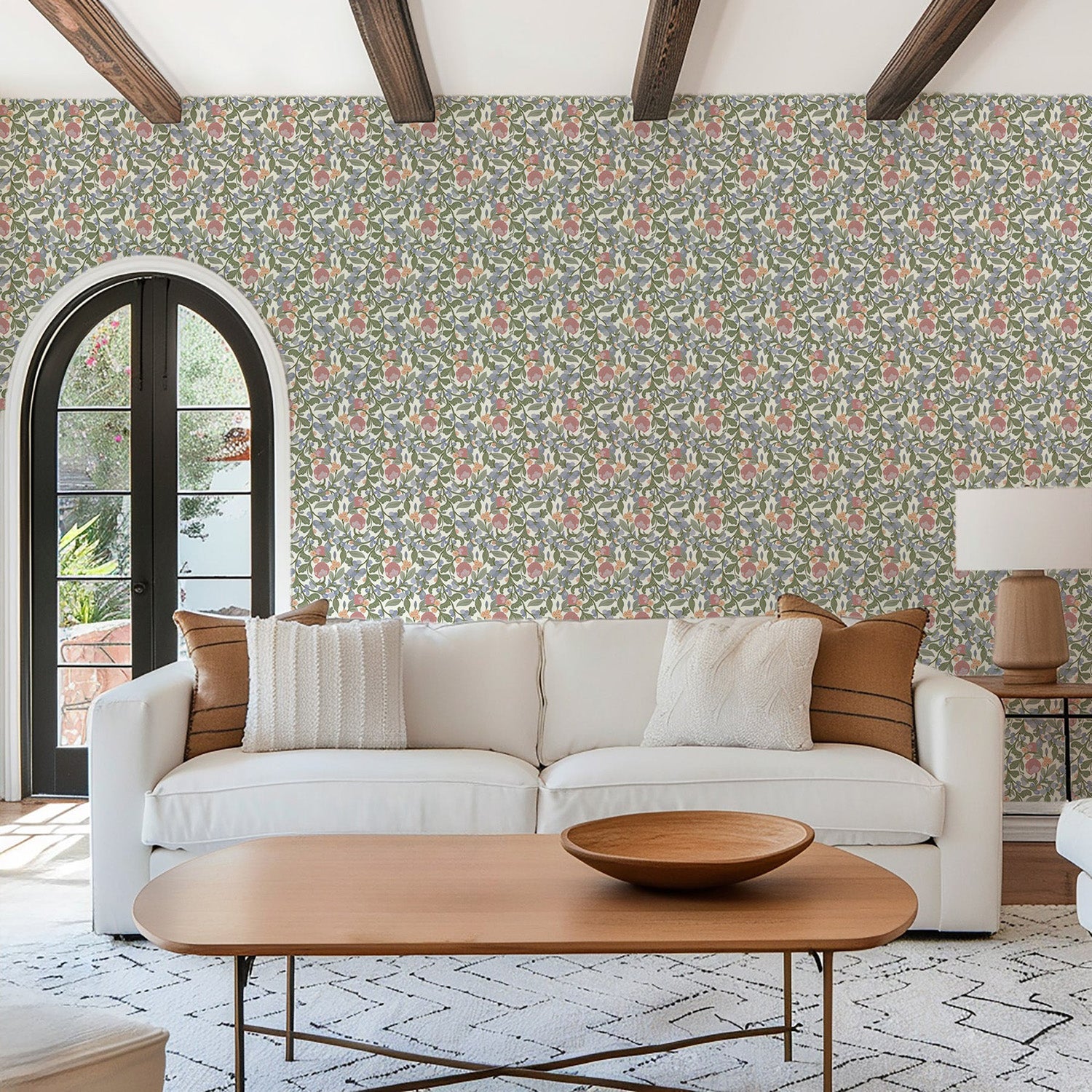 Mitchell Black Budding Grove Wallpaper