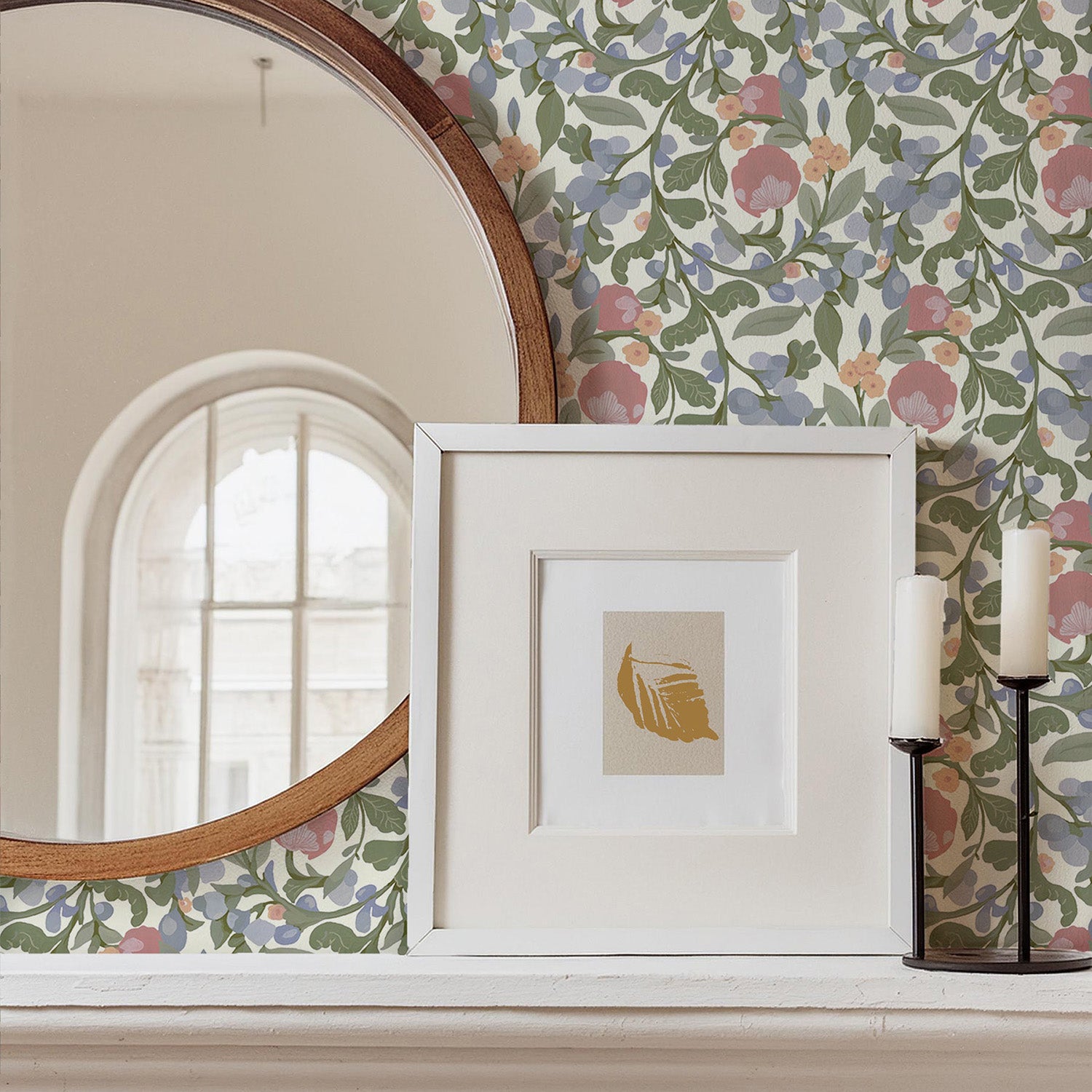 Mitchell Black Budding Grove Wallpaper