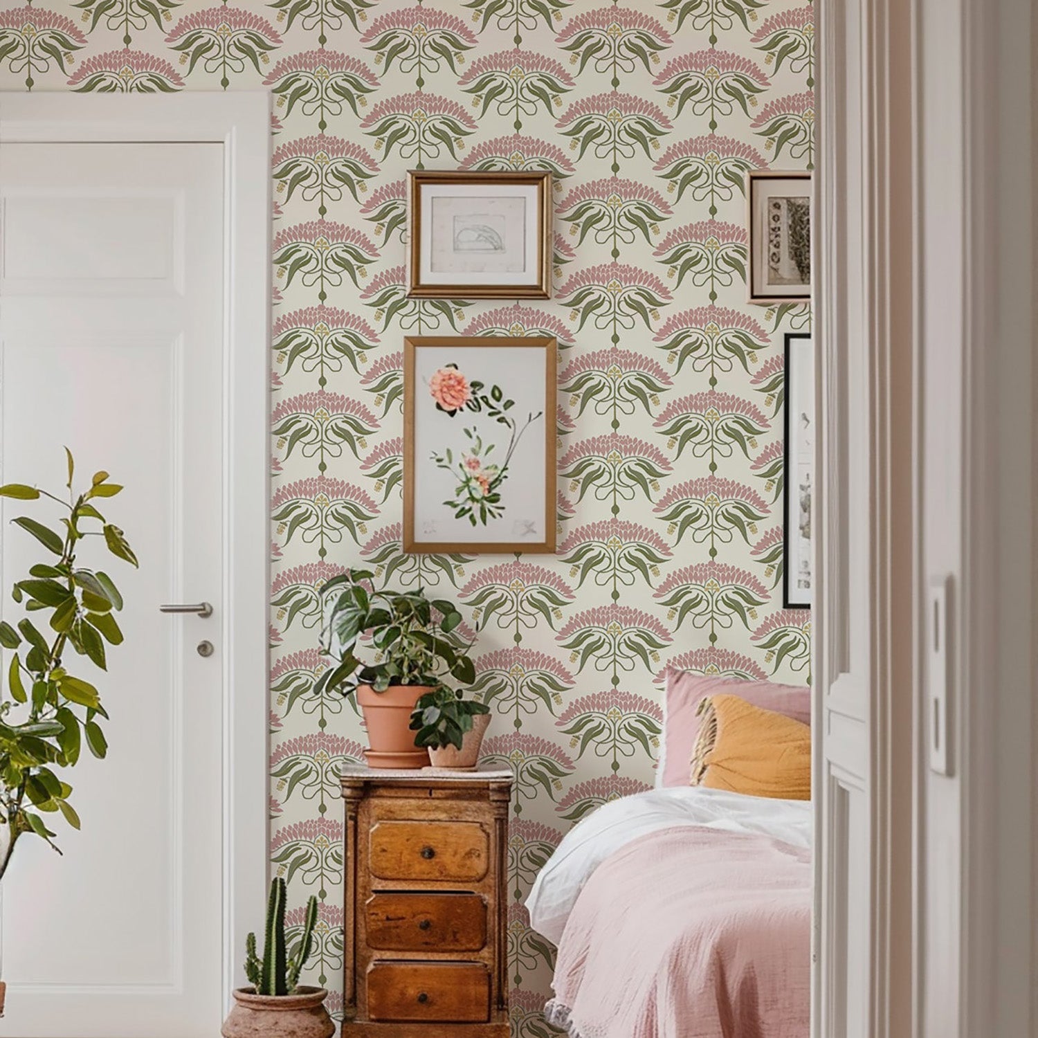 Mitchell Black Fleur de Reve Wallpaper