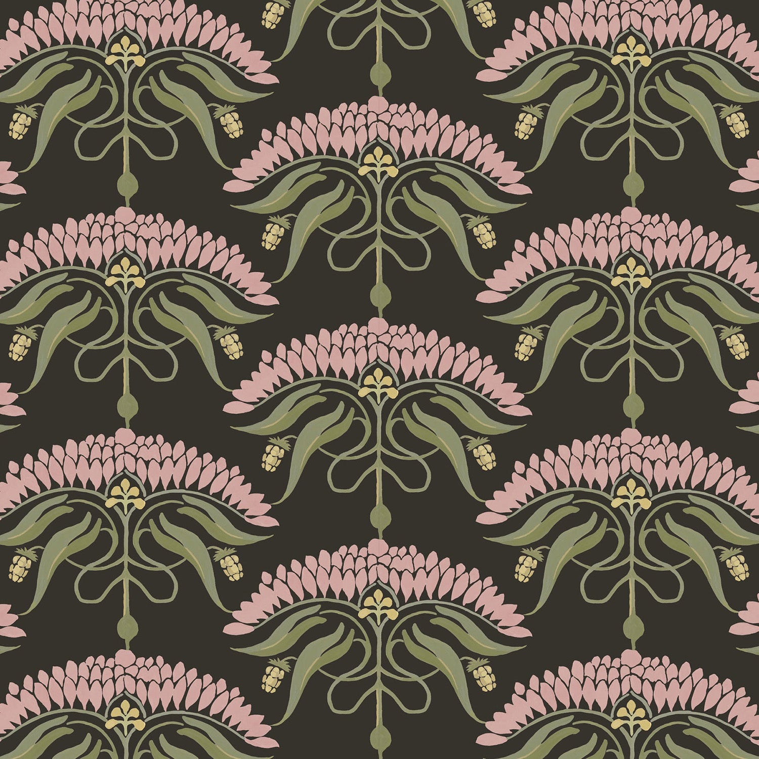 Mitchell Black Fleur de Reve Wallpaper