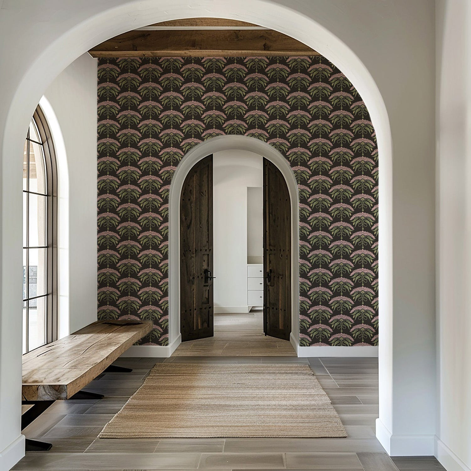 Mitchell Black Fleur de Reve Wallpaper