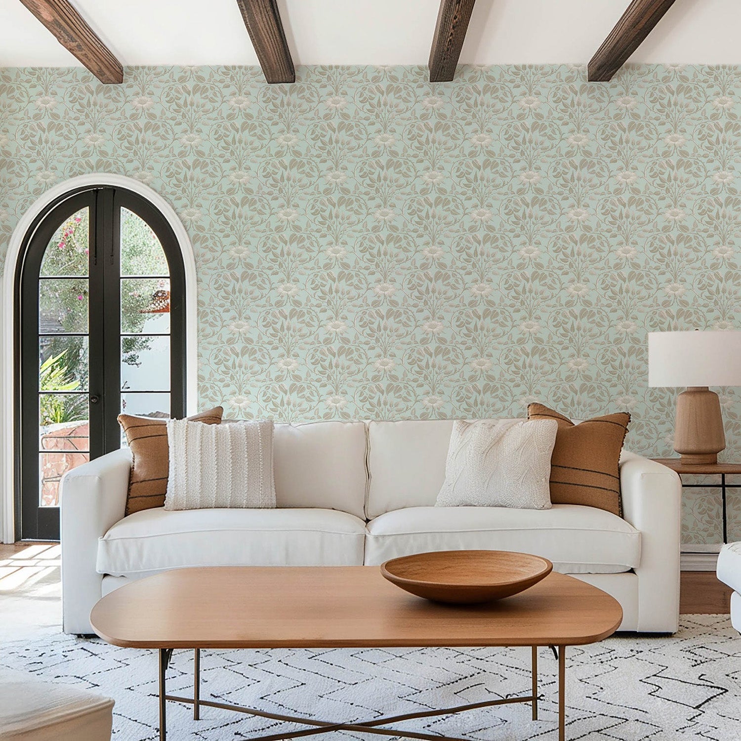 Mitchell Black Garden Vine Wallpaper