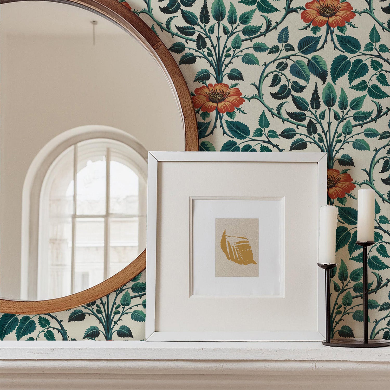 Mitchell Black Garden Vine Wallpaper