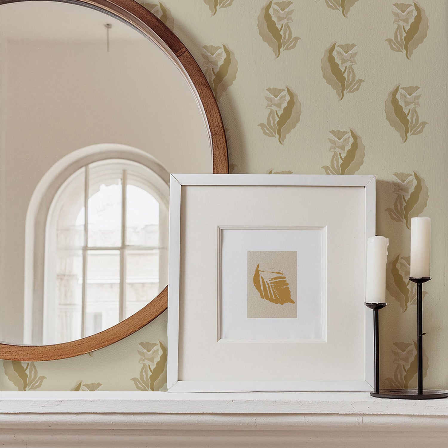 Mitchell Black Morning Glory Wallpaper