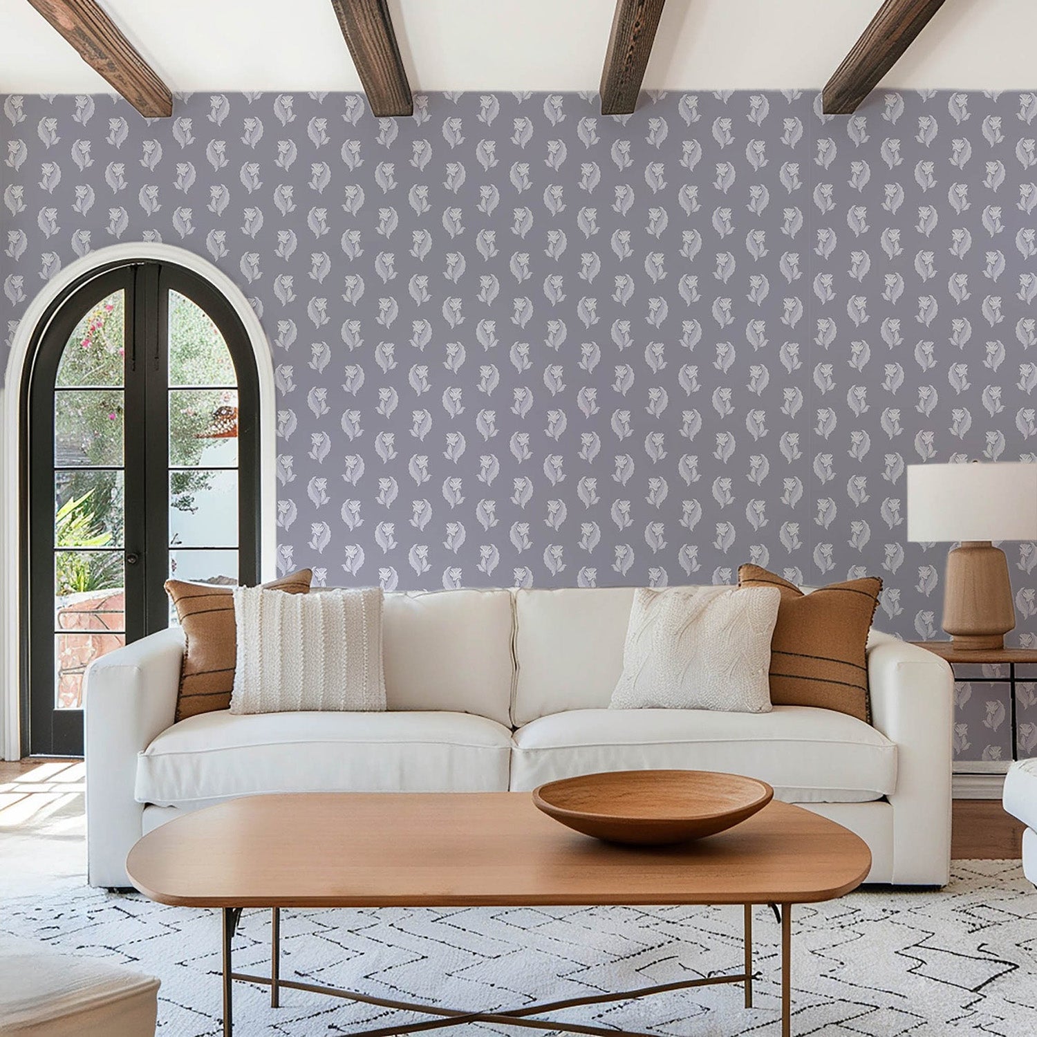 Mitchell Black Morning Glory Wallpaper