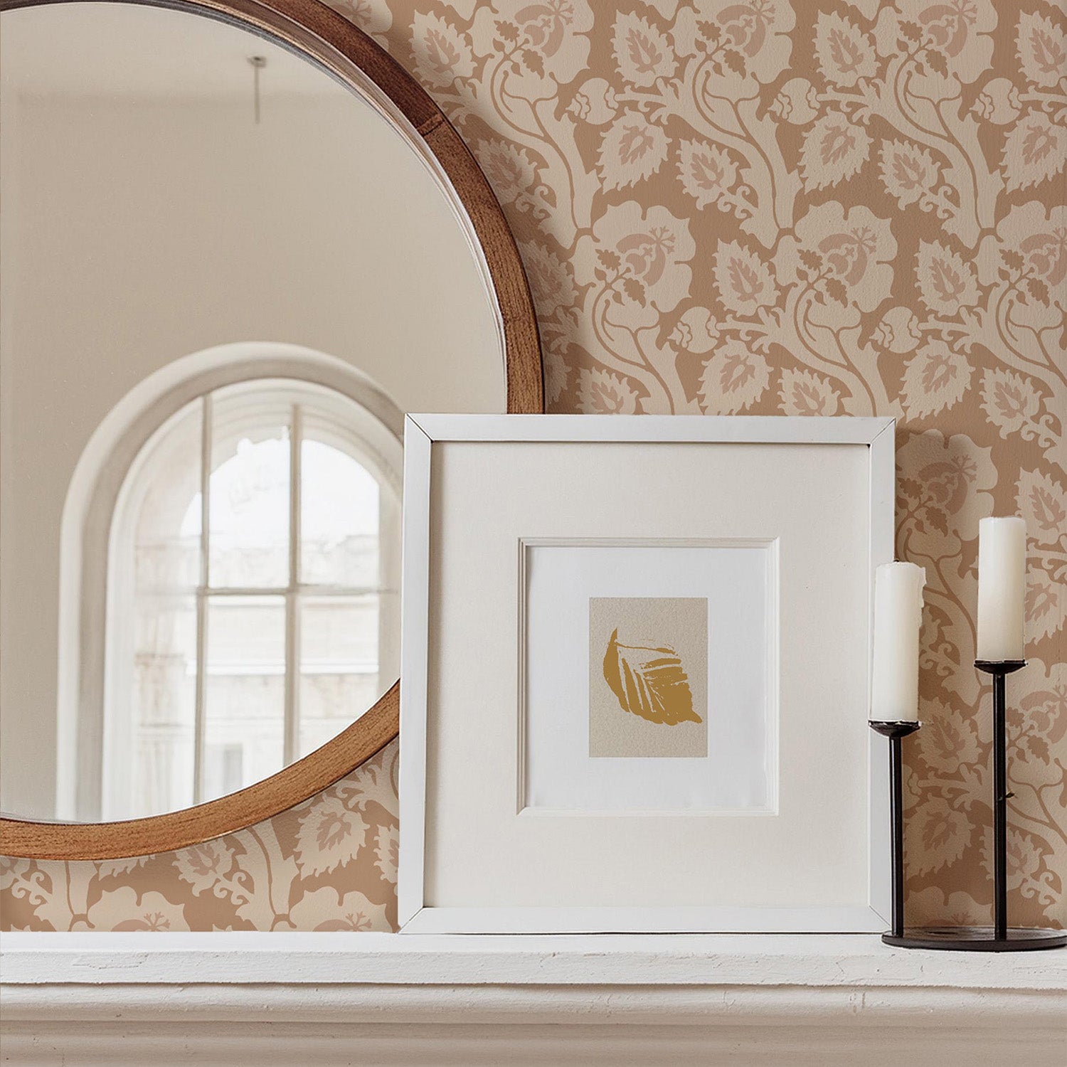 Mitchell Black Paisley Briar Wallpaper