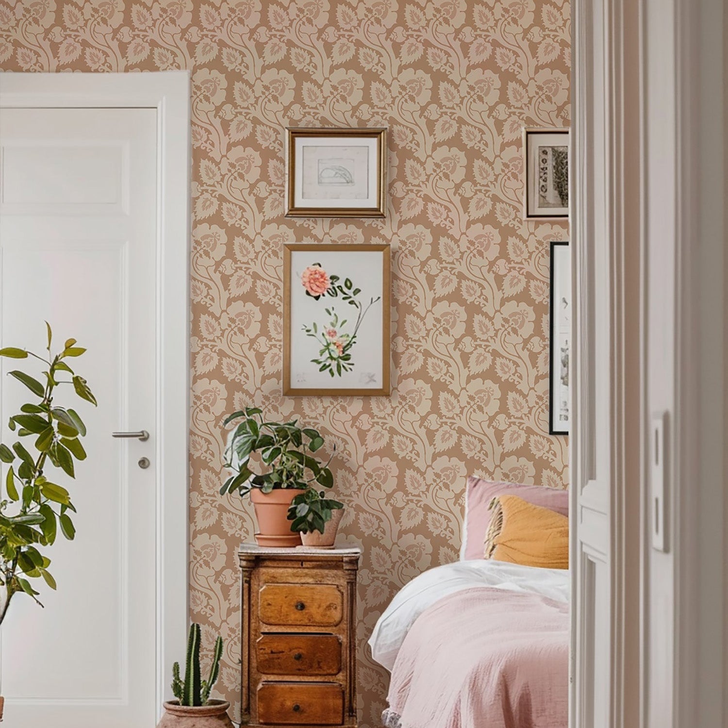 Mitchell Black Paisley Briar Wallpaper