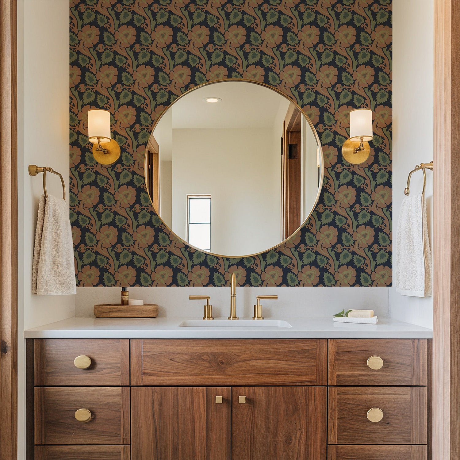 Mitchell Black Paisley Briar Wallpaper