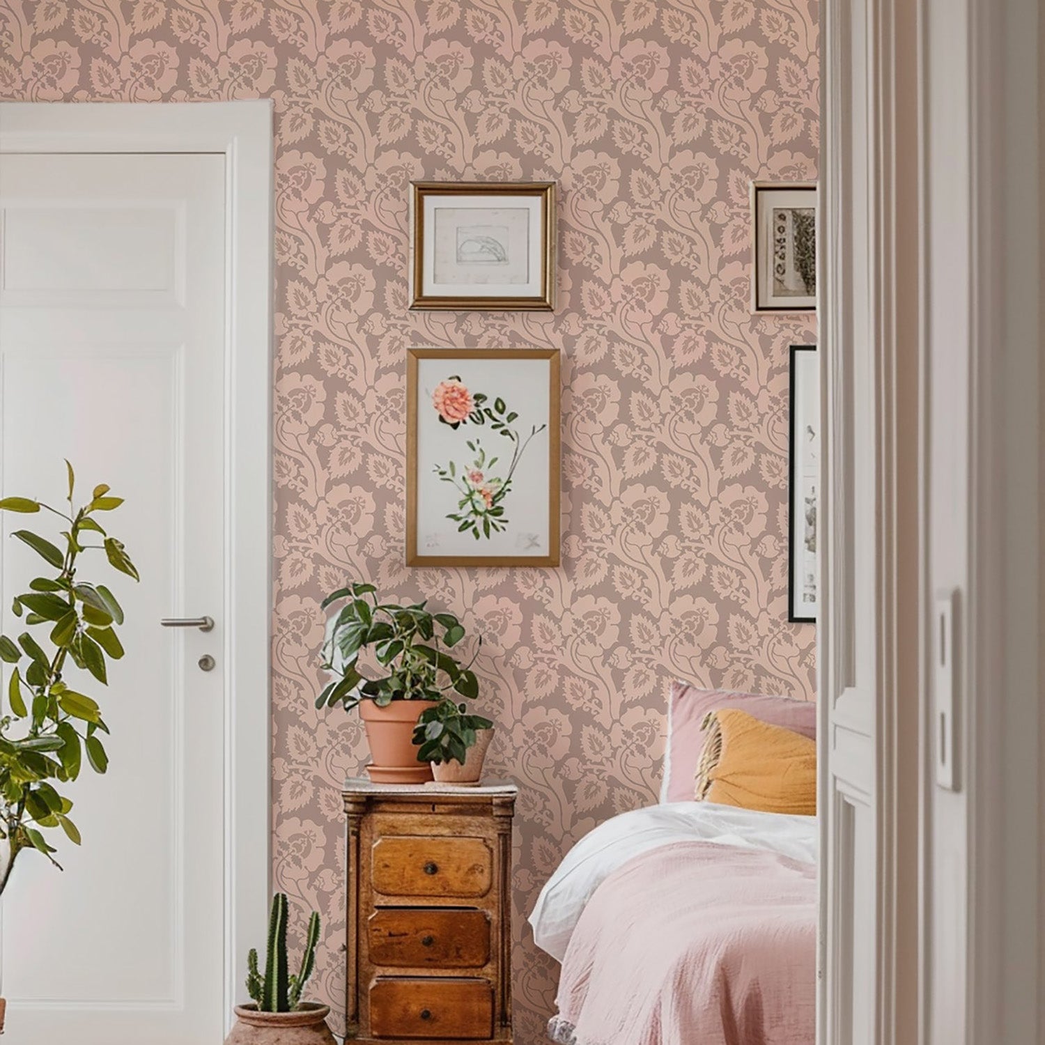 Mitchell Black Paisley Briar Wallpaper