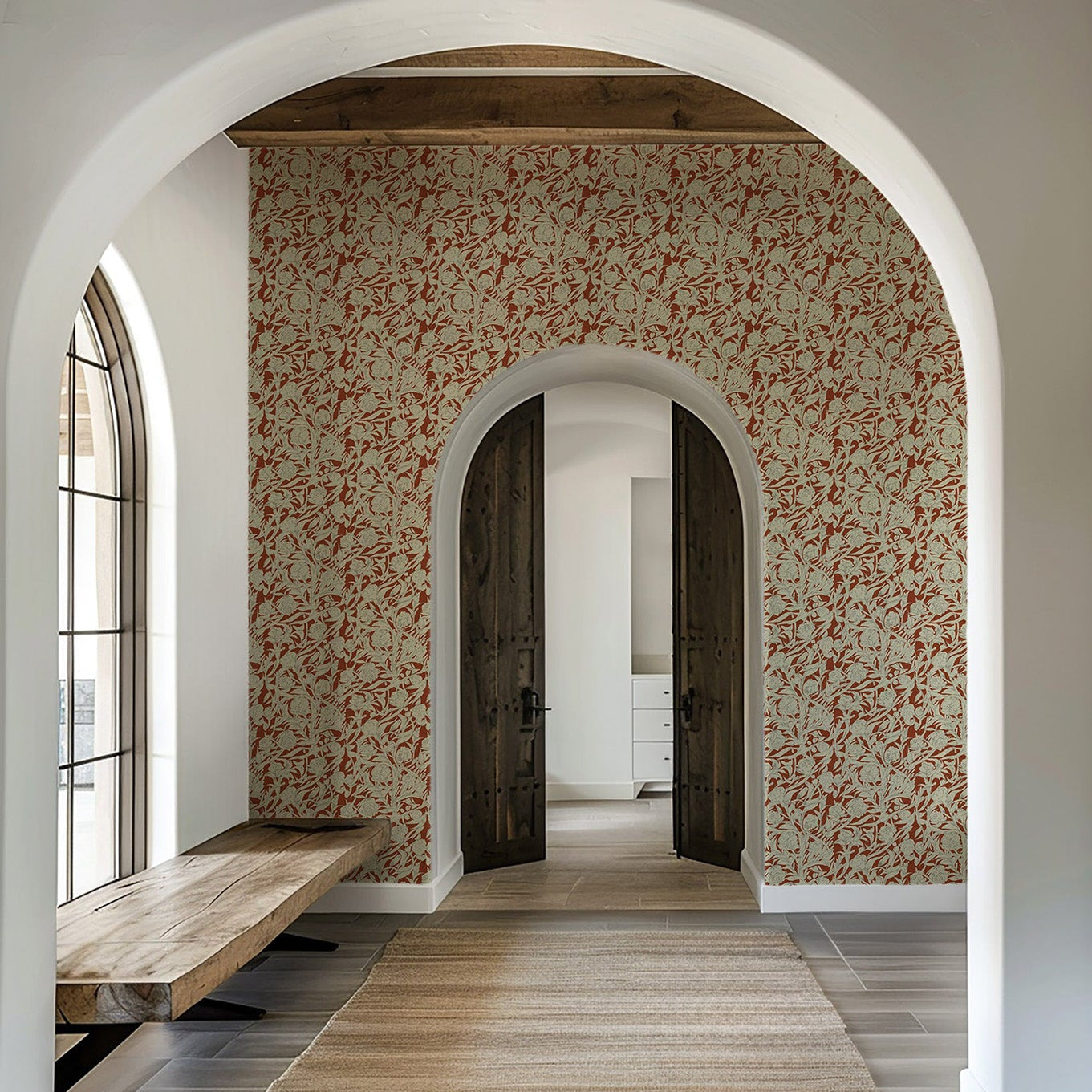 Mitchell Black Wandervine Wallpaper