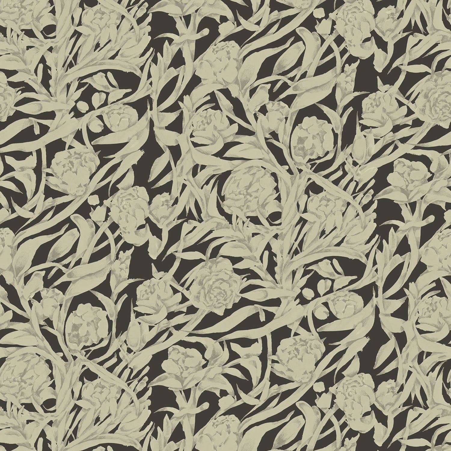 Mitchell Black Wandervine Wallpaper