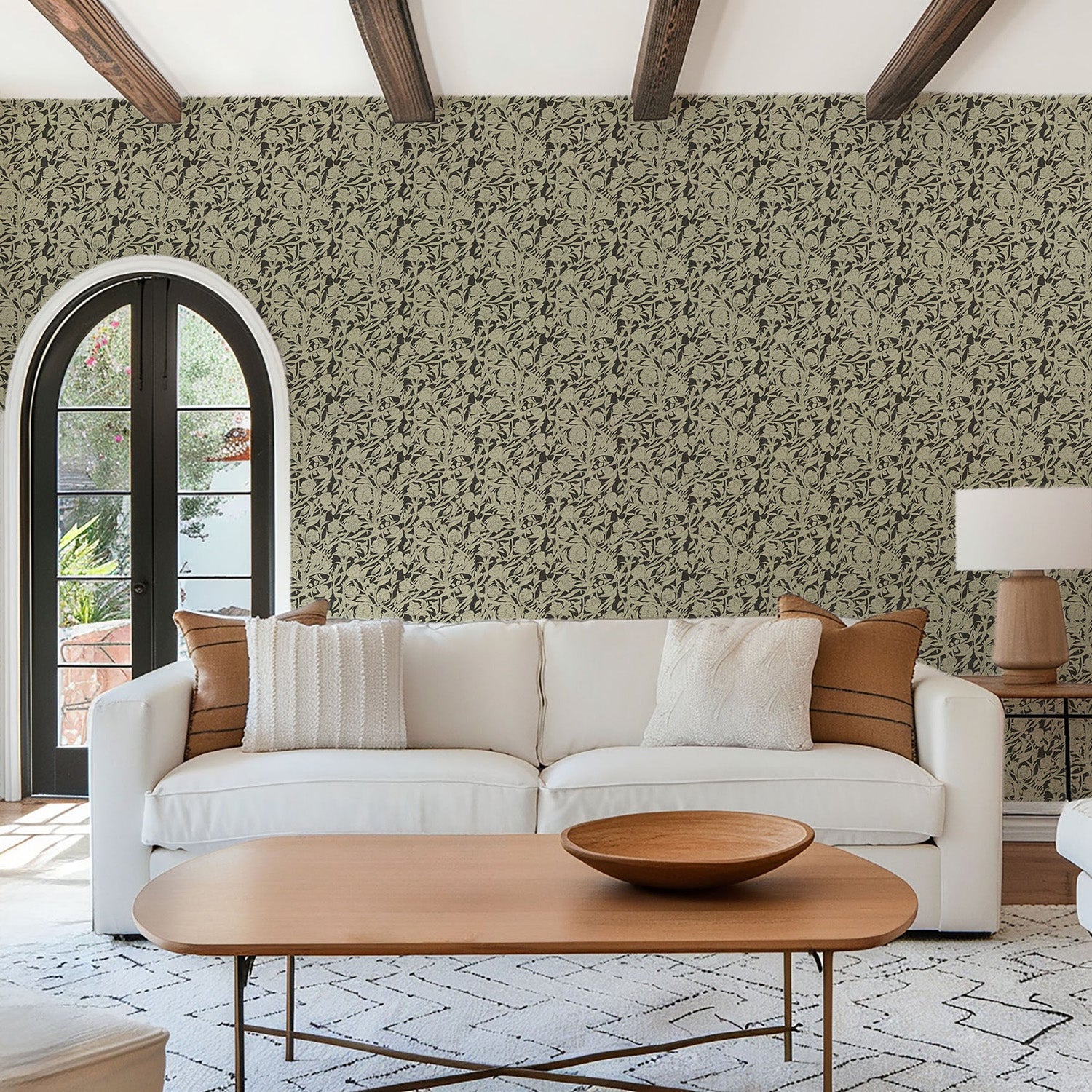 Mitchell Black Wandervine Wallpaper