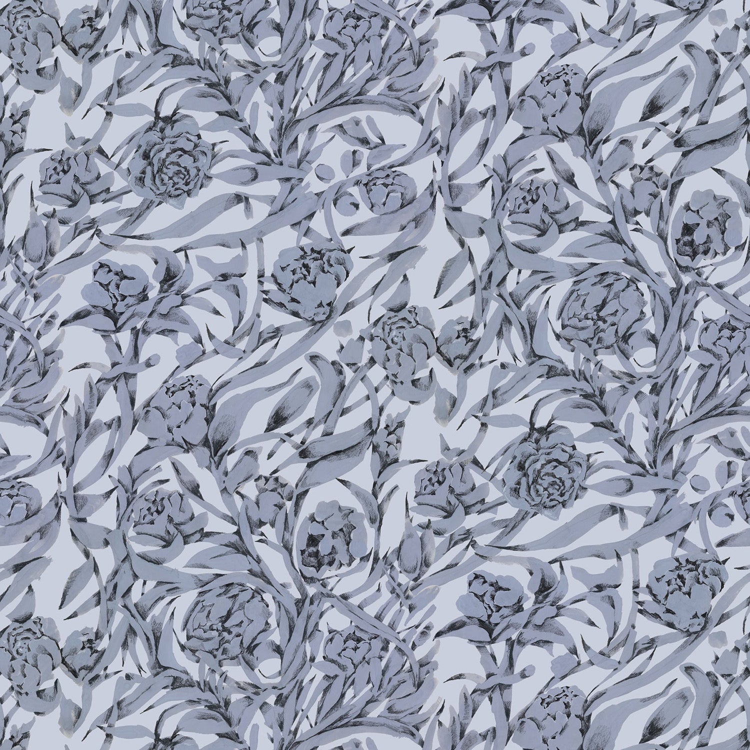 Mitchell Black Wandervine Wallpaper